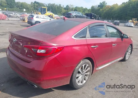 2016 Hyundai Sonata Sport z USA, uszkodzony, nr VIN 5NPE34AF0GH374130